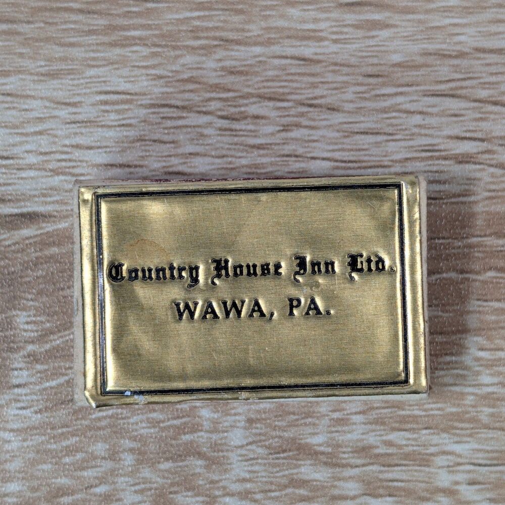Vintage Country House Inn Ltd Matchbox Wawa PA Advertising Matchbook